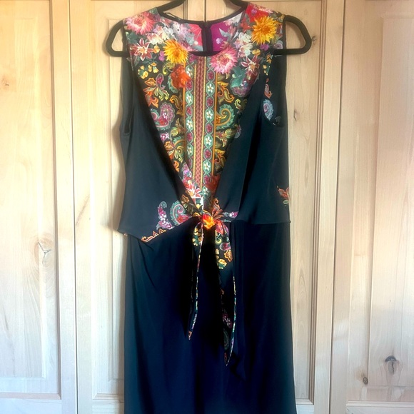 Disigual wrap dress size 12 floral - Picture 2 of 9